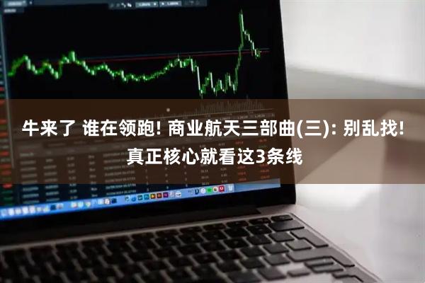 牛来了 谁在领跑! 商业航天三部曲(三): 别乱找! 真正核心就看这3条线