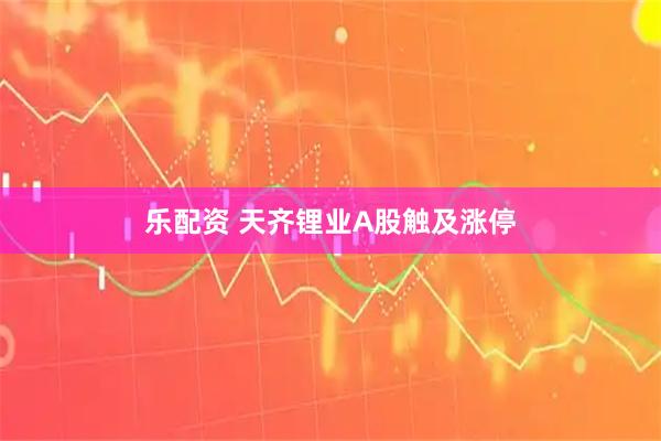 乐配资 天齐锂业A股触及涨停
